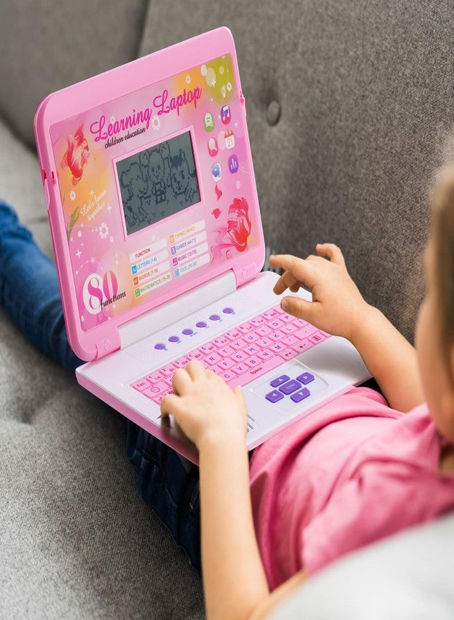 LESHITIAN Kids Laptop - 80 Learning Activities to Learn Alphabet, Words, Mathematics, Play Games and Music - Educational Learning Computer for Kids Ages 5+ - Image 5